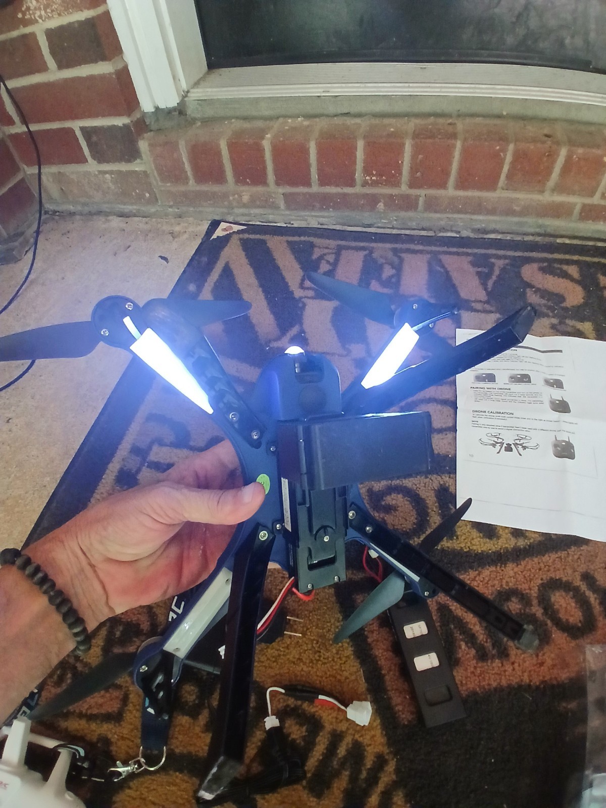 Drocon "Blue Bugs" 3 Drone Quadcopter w/ WiFi Action Camera + Accessories