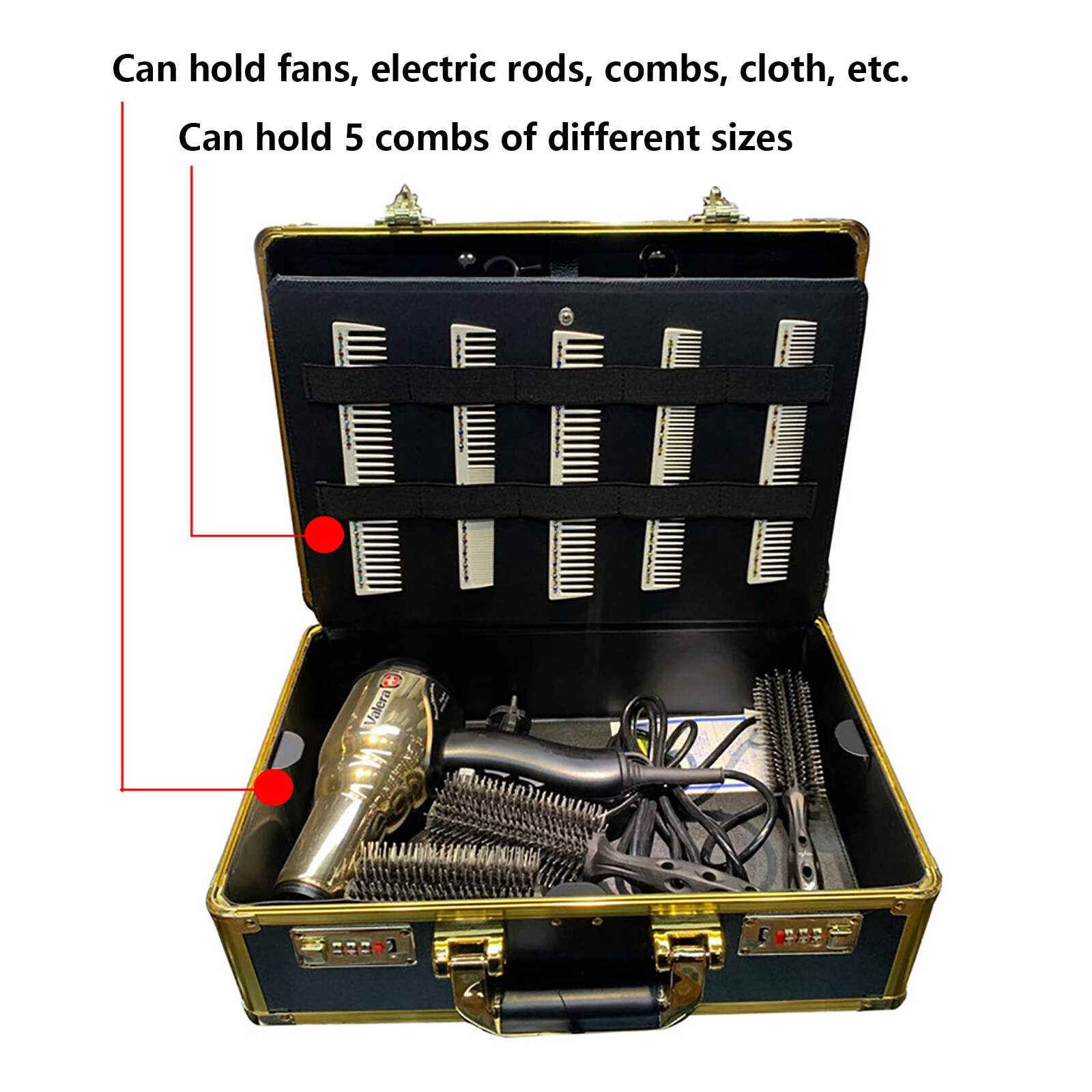 Barber Carrying Case Portable Styling Tools Accessories Travel Storage Case Box