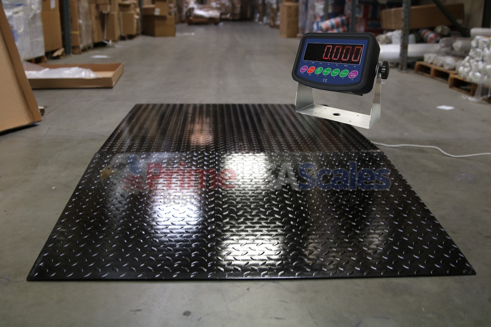 SAGA 9,230 lb x 1 lb 5'x5' (60" x 60" ) Floor Scale / Pallet Scale with Ramp
