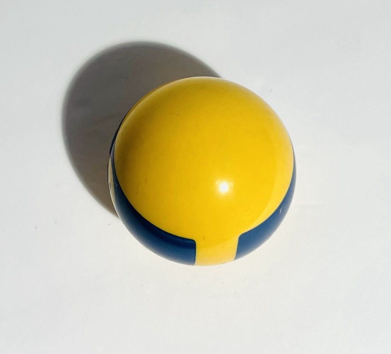 Vintage Pool Ball Number 10 Blue Broken Striped Replacement