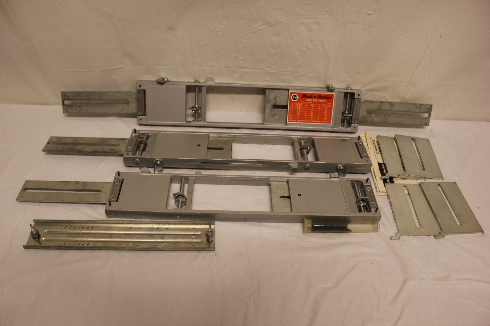 Black & Decker Hinge Butt Template Kit 57809 with Original Case C1