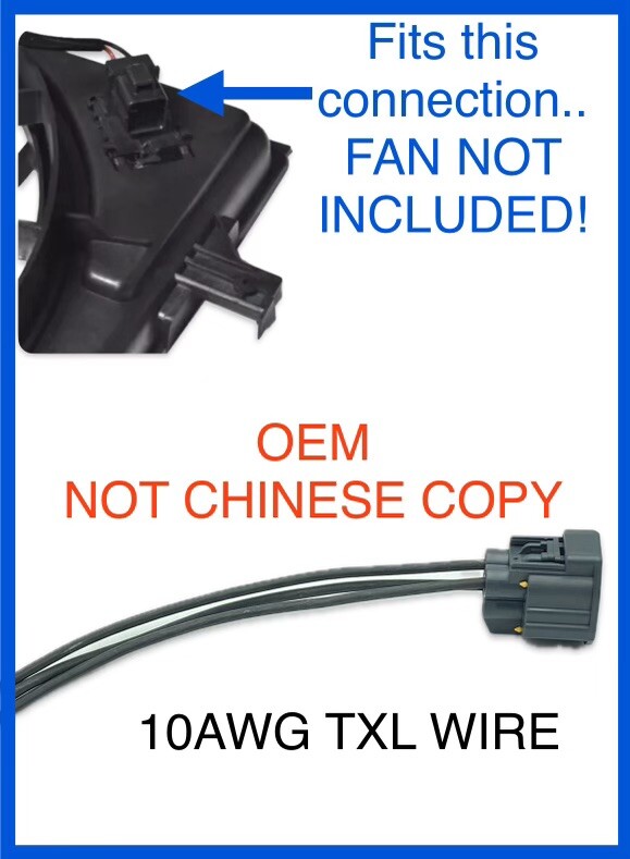 Radiator Cooling Fan “CONNECTOR” For 2011-2019 Jeep Grand Cherokee