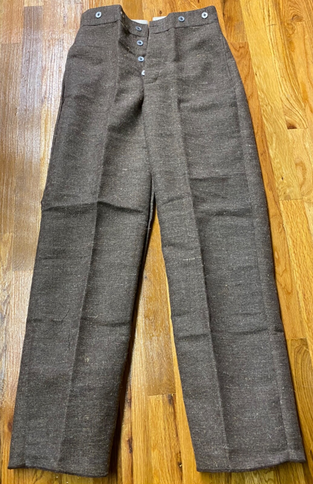 CIVIL WAR CS CSA CONFEDERATE BROWN  JEAN WOOL FIELD TROUSERS PANTS-MEDIUM 34 WST