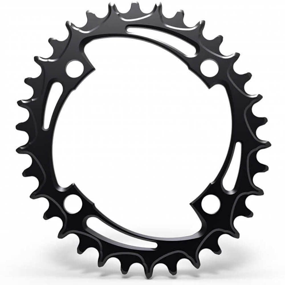 ALUGEAR Oval 1x 104 BCD MTB Chainring. Black