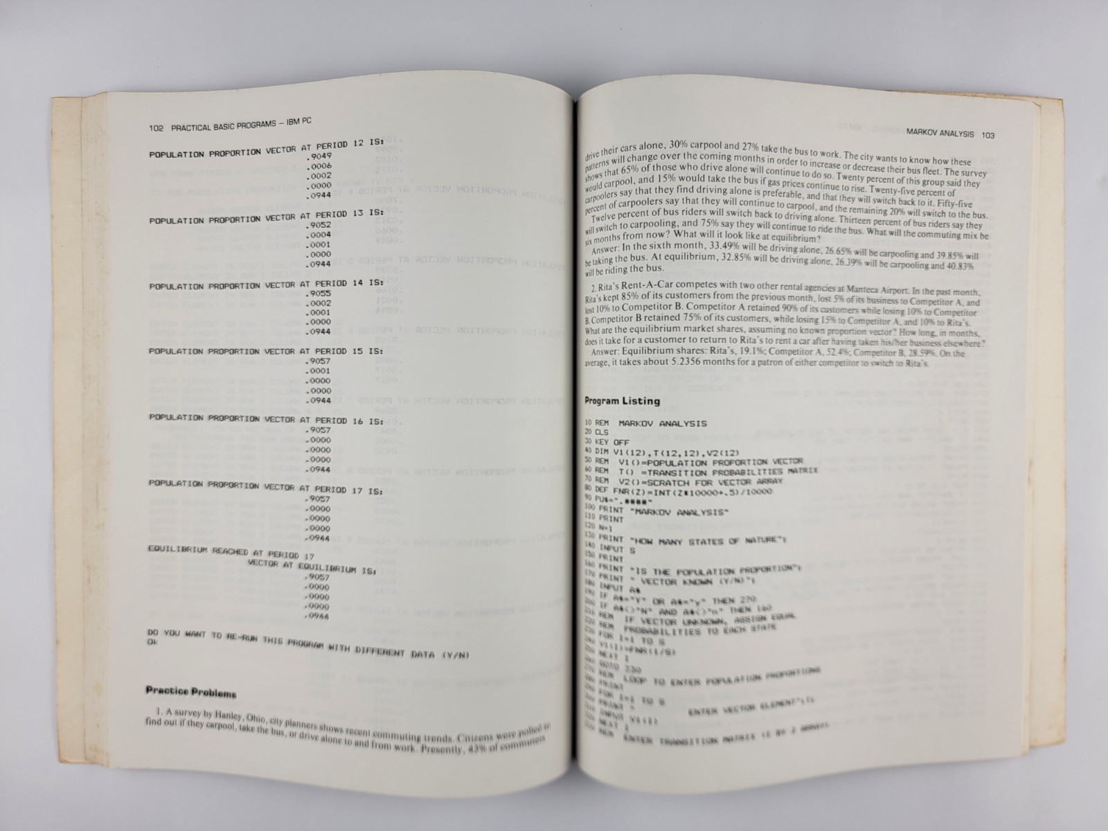 Original Vintage Practical Basic Programs IBM Edition By Lon Poole