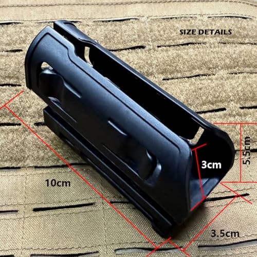 Quick Draw Tactical Flashlight Holster, Rotatable Tactical Molle Light Holder