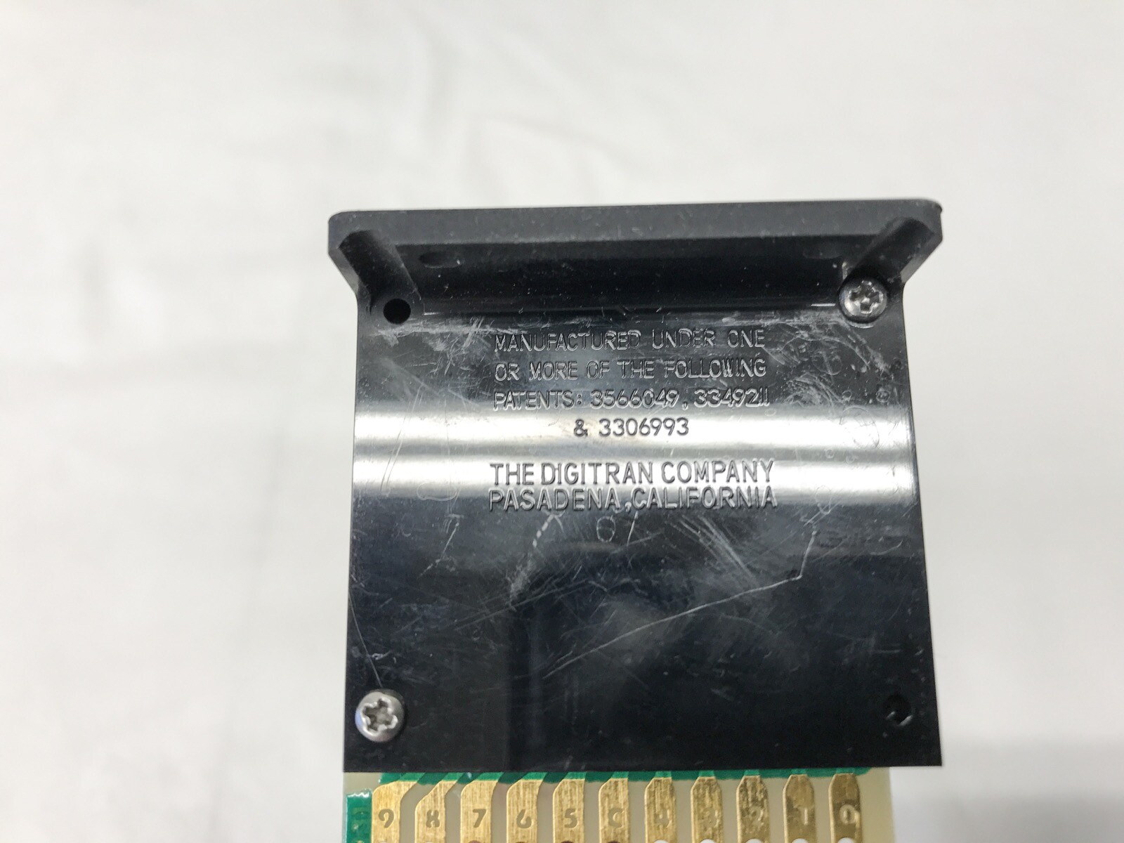 DIGITRAN DIGISWITCH Rotary Thumbwheel 6 Switch Assembly 0-9 Model 19-P-500 A