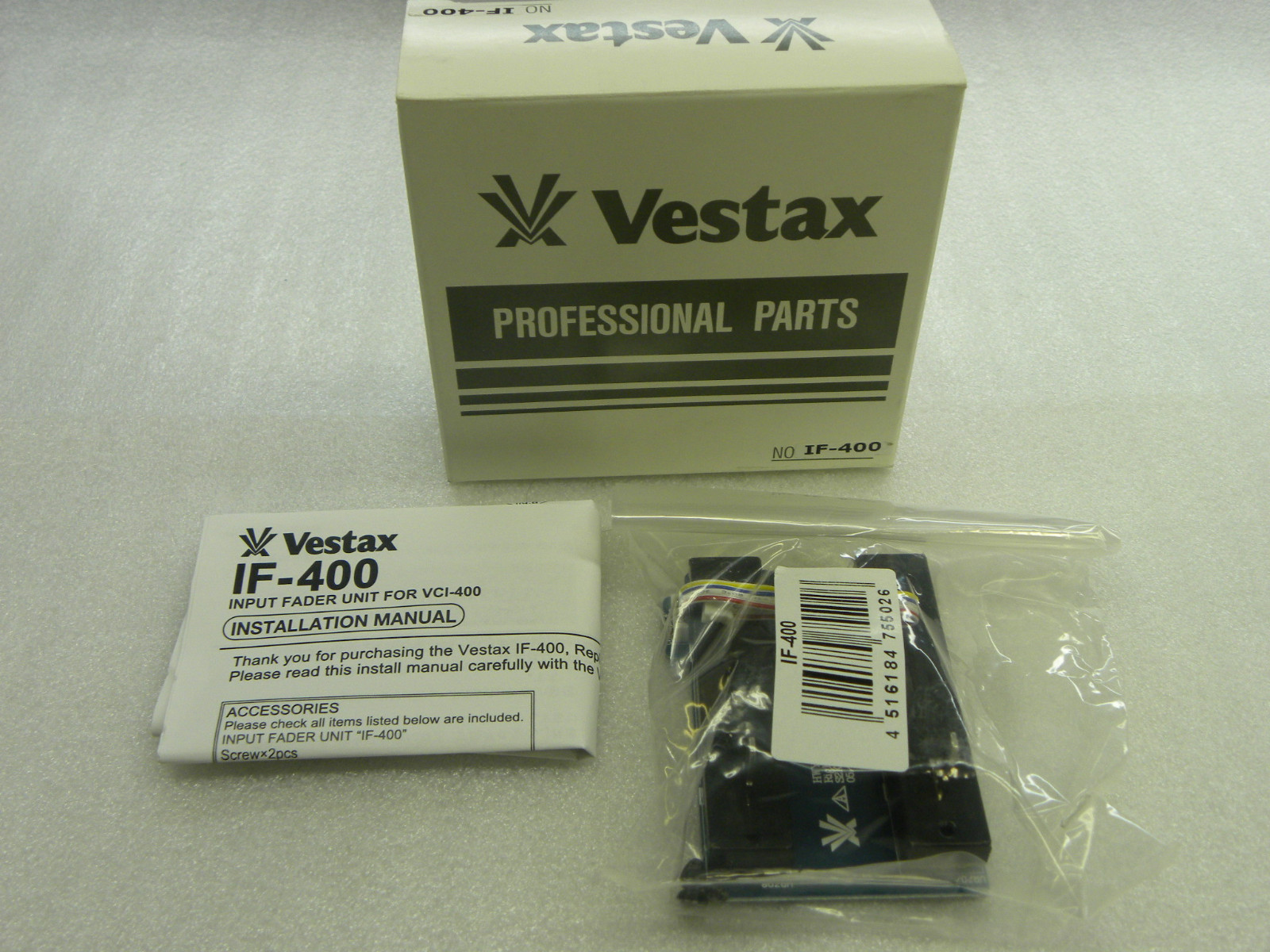 Vestax IF-400 Input Fader Board for VCI-400, VCI400 (2 input slide faders)