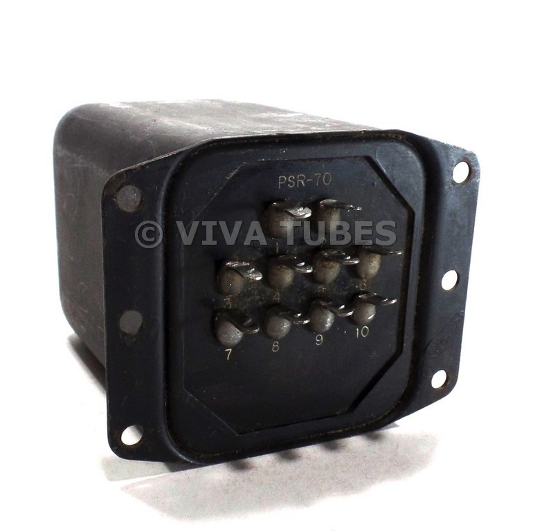 Vintage Chicago PSR-70 Power Transformer 425-0-425V 70mA 320ohm, 5V 2A, 6.3V 3A
