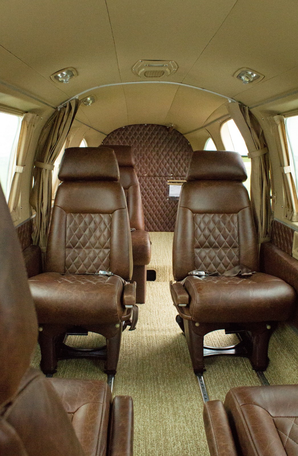 Beechcraft Model 18 or Twin Beech leather interior