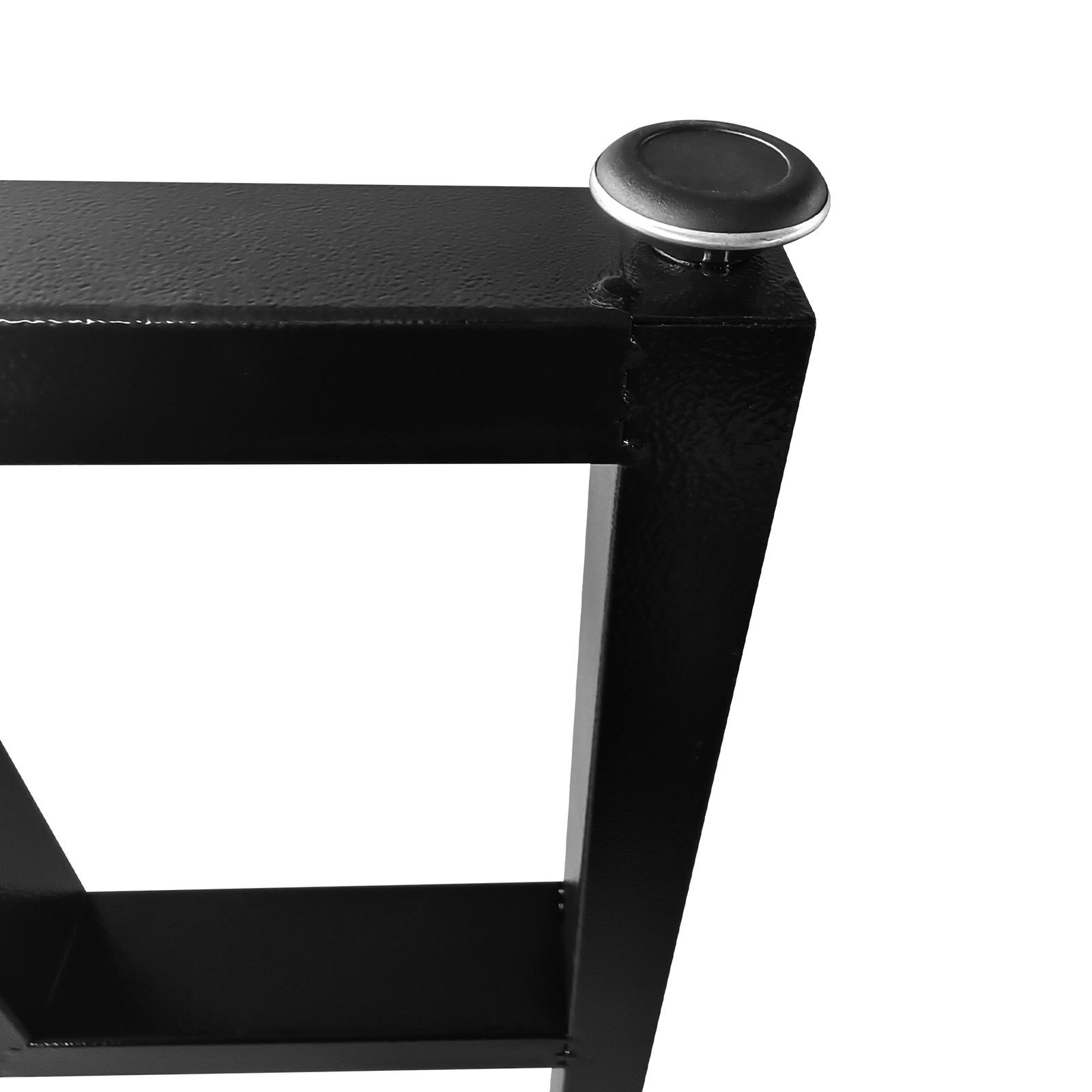 New Metal Table Legs Furniture Legs Square Reinforced With Foot Pads 20*2*28 In