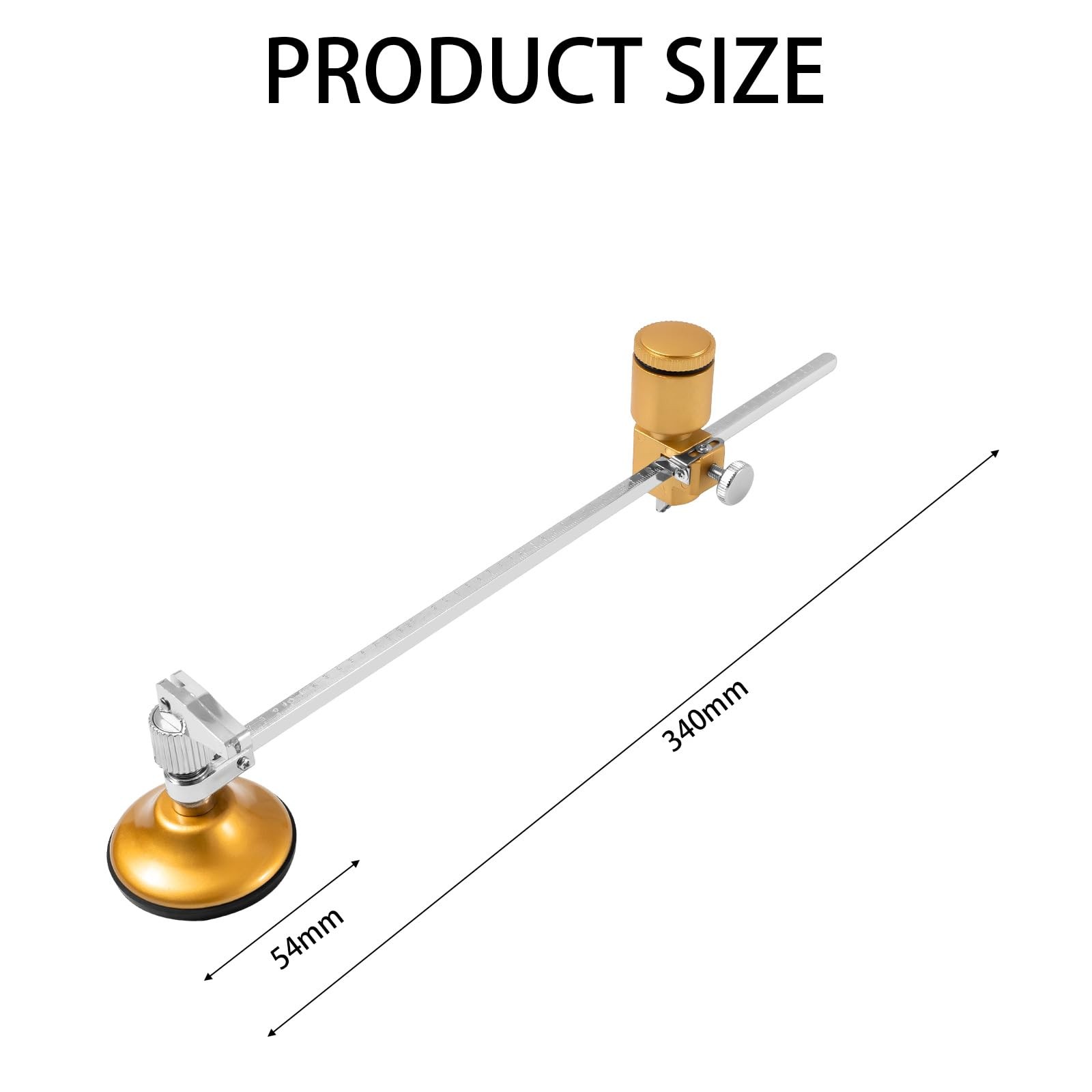 Circular Glass Cutter, Adjustable Circle Glass Cutting Tools, 360° Cutter Hea...