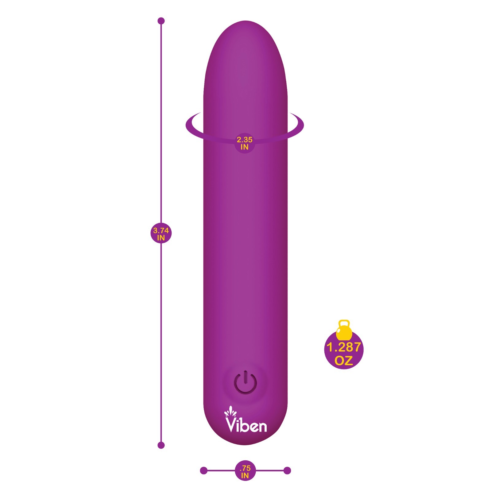Bombshell Flexible 5 Speed 9.5cm USB Mighty Bullet Berry