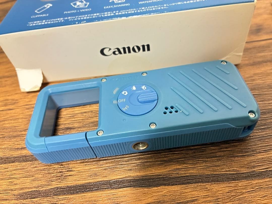 works fine【excellent++++++】Canon camera iNSPiC REC BLUE FV-100 f/japan