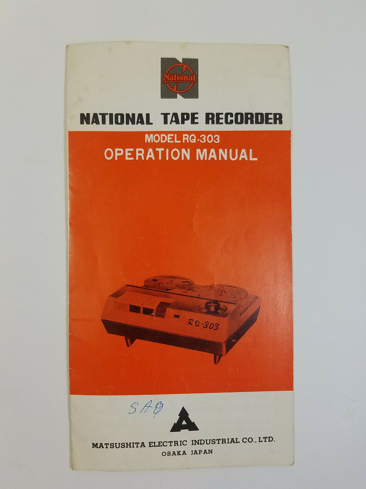 National Tape Recorder Model RQ-303 Operation Manual with Schematic