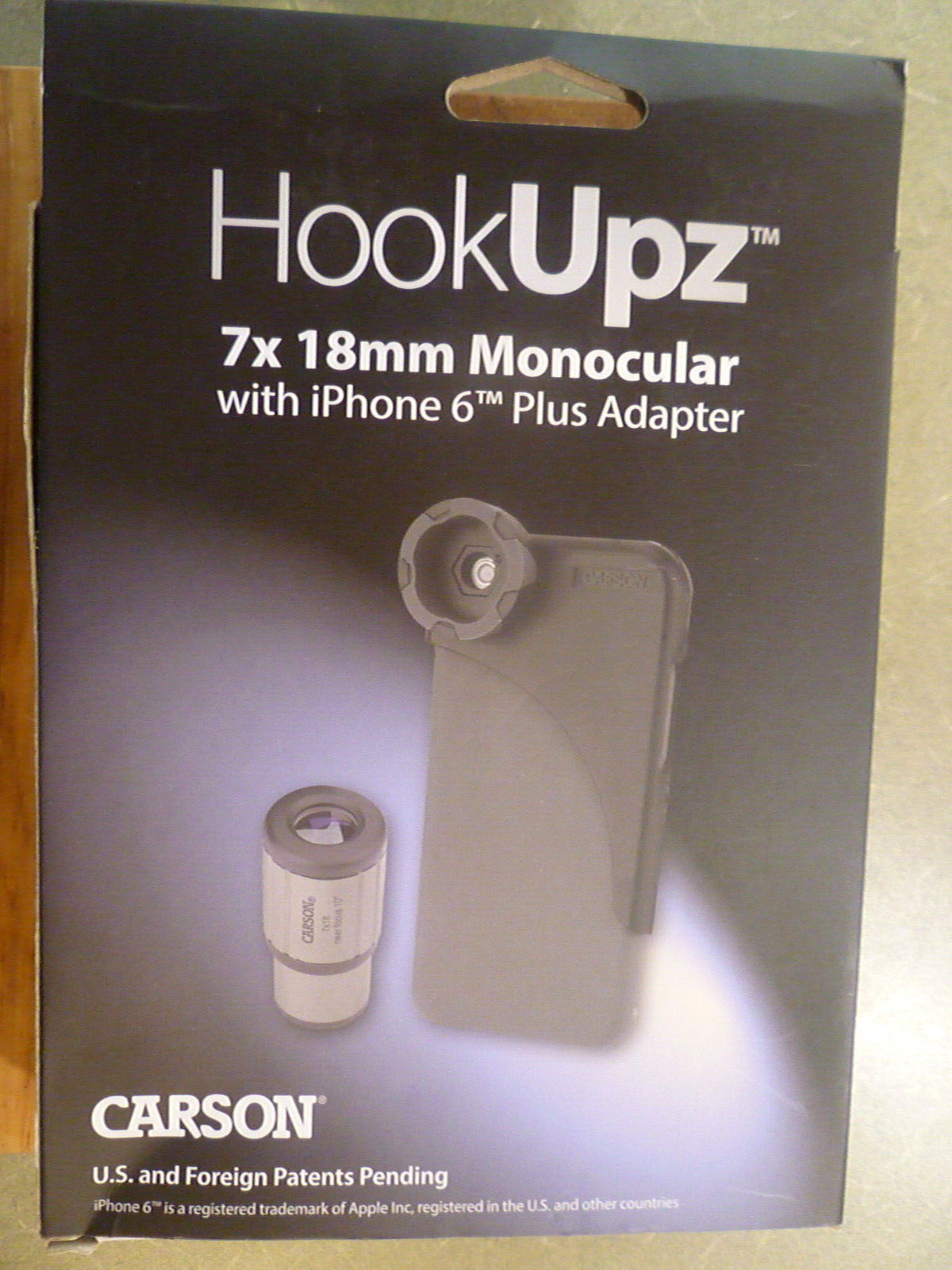 Carson Optical HookUpz 7x Monocular iPhone6 Adapter NIB