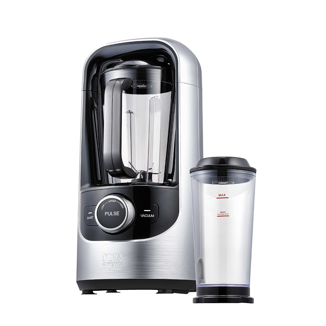 Pado Ozen 500 Vacuum Blender Plus Extra Vacuum Storage Container-Silver