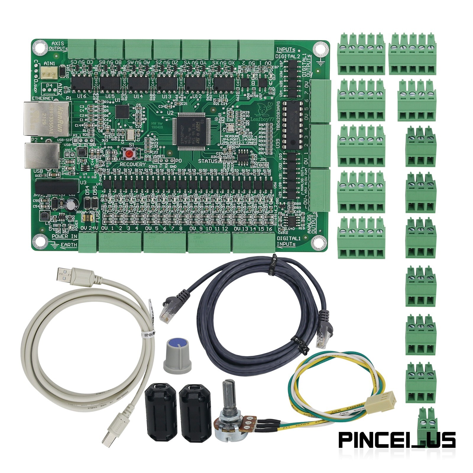 6 Axis Mach3 Controller Board Support USB + Ethernet For CNC Engraving Machine