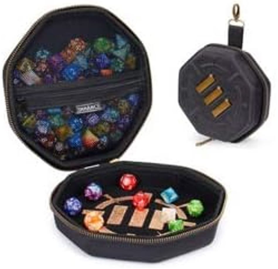 ENHANCE DND Dice Tray and Case - DND Dice Holder for up to 150 D&D Dice