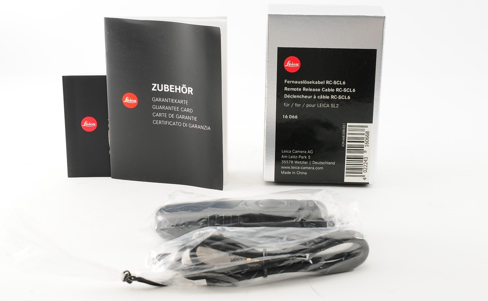 [Unused in BOX] Leica 16066 Remote Release Cable RC-SCL6 For SL2 / SL2-S JAPAN