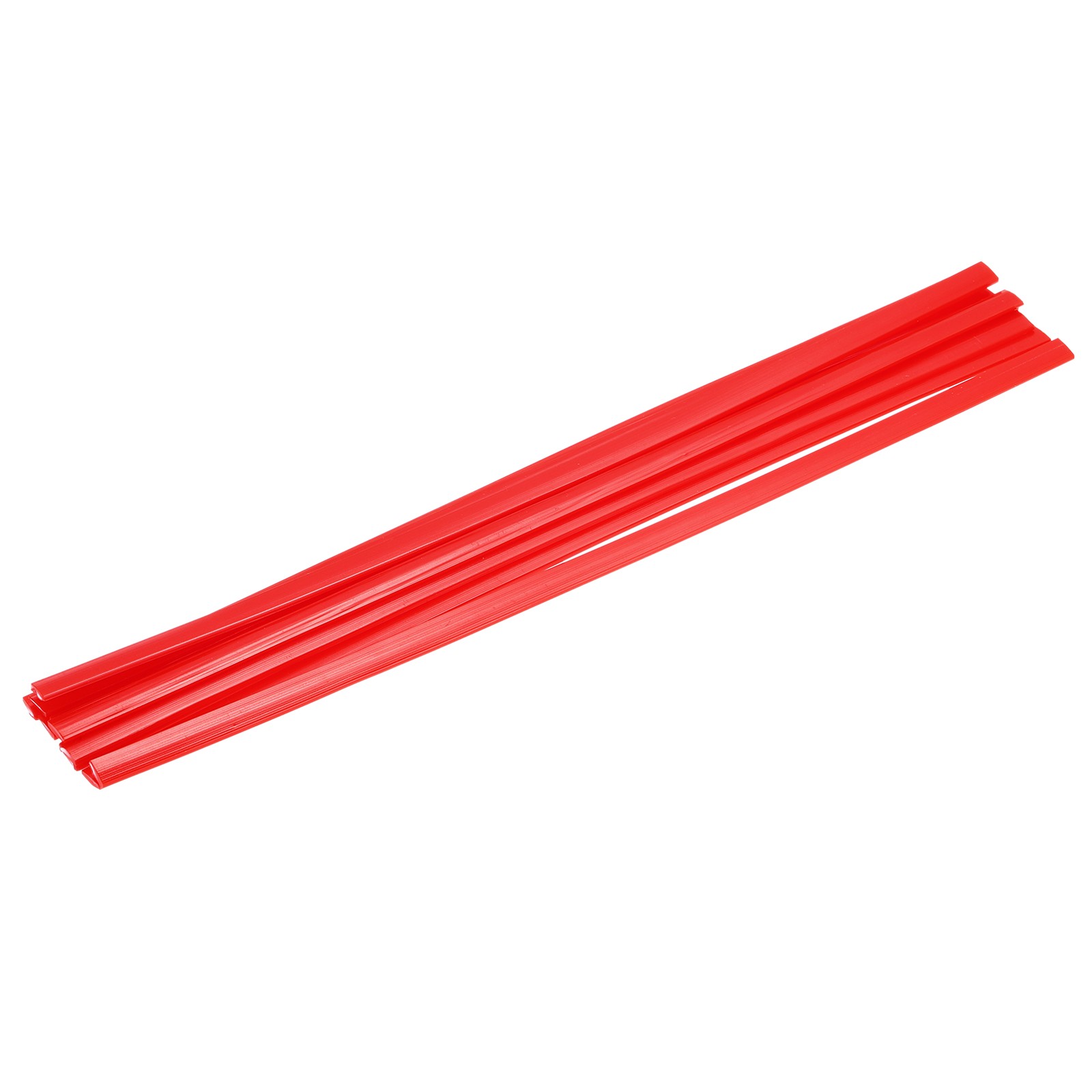 10 Pcs Red Plastic Welding Rods 9.5mm x 330mm HDPE Flat(0.4inch x 13inch)