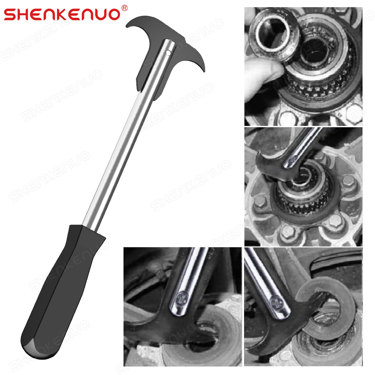 Professional Seal Puller Tool with Dual Hook Tips Remove Oil and Grease Seals 1X