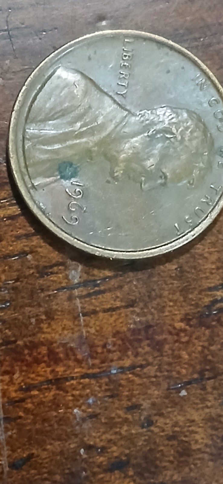 1969 No Mint Mark Error Penny