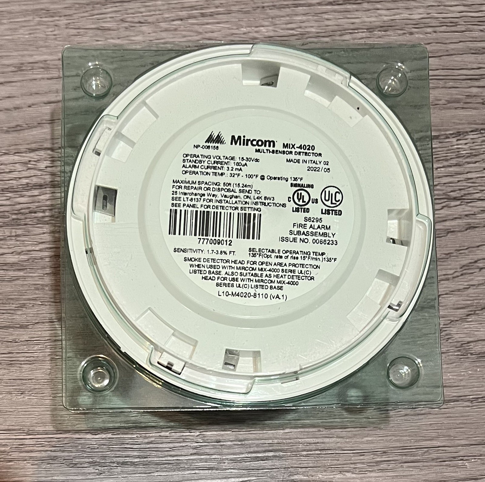 Mircom MIX-4020 Multi Sensor Detector - New