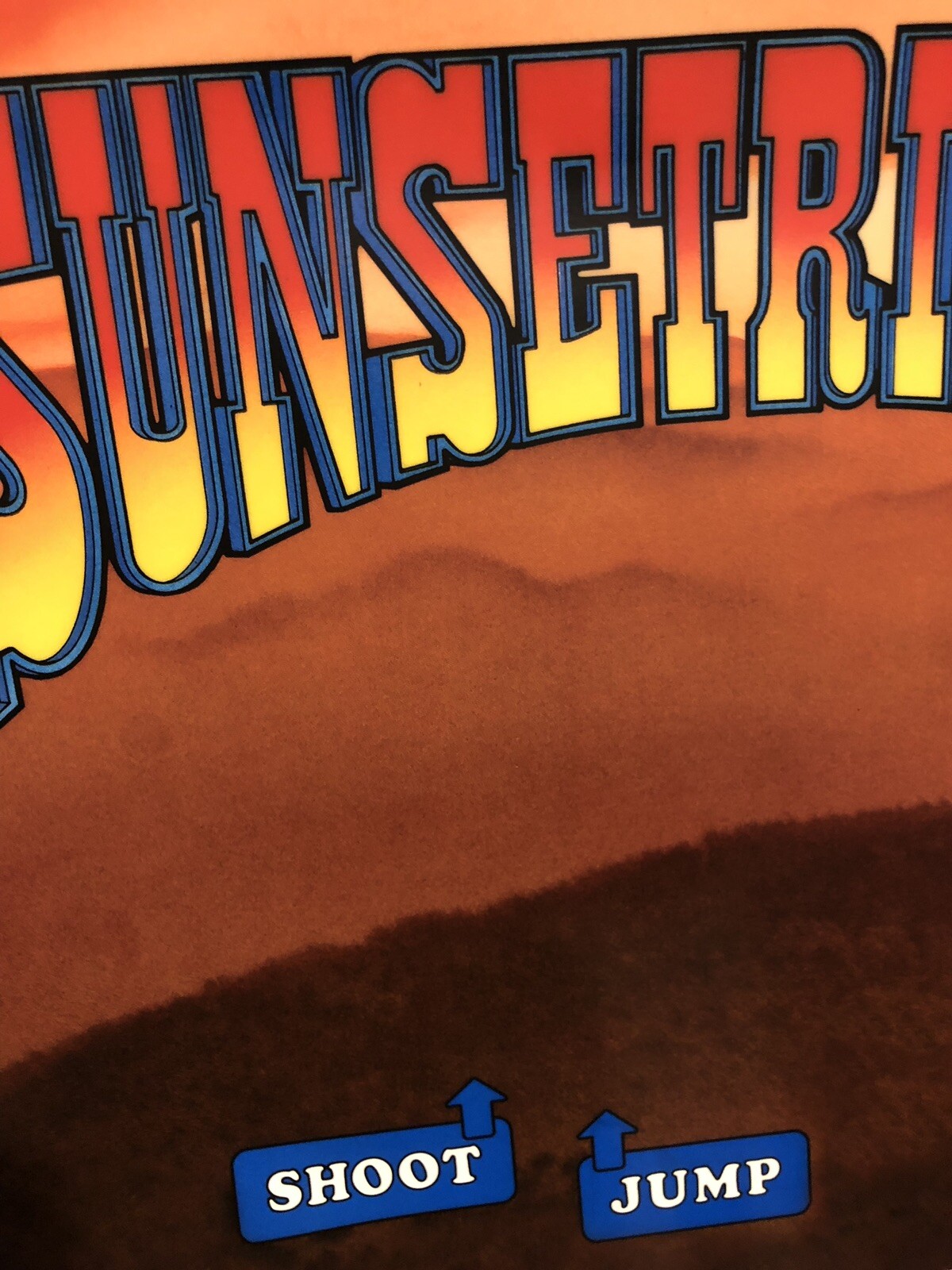 Sunset Riders Arcade Control Panel Overlay CPO Decal Sticker Konami