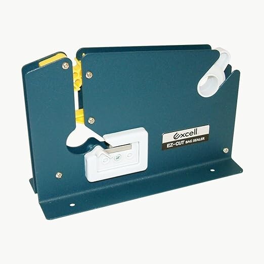Excell 605K Bag Sealing Tape Dispenser: 1/2" wide, Blue