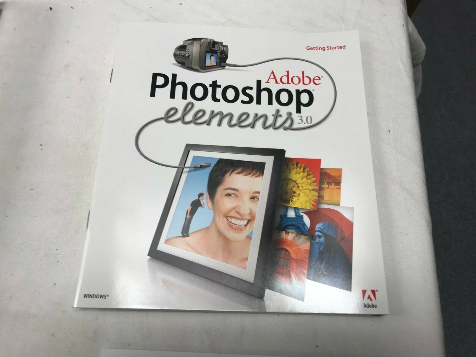 Photoshop Elements 3.0 w/ Serial Number Windows; 29230115 CD ORIGINAL