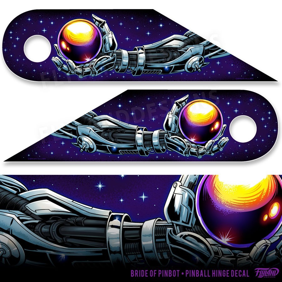 Bride of Pinbot Hinge Decal Set
