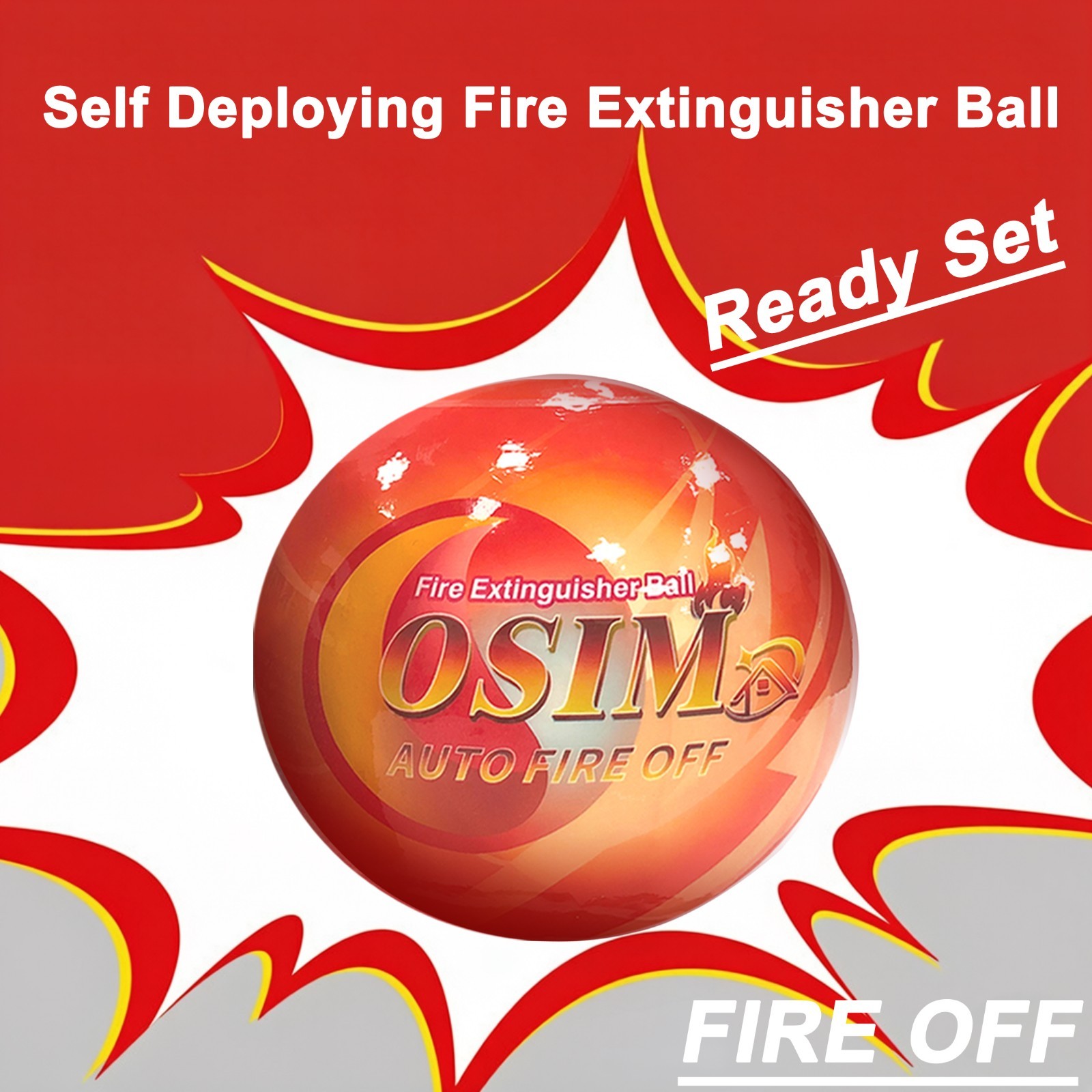 11 PACK Portable Automatic Fire Ball Extinguisher with Bracket and Hook Mount US