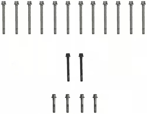 Fel-Pro ES72188 Cylinder Head Bolt Kit - Hex Head - Steel - Natural