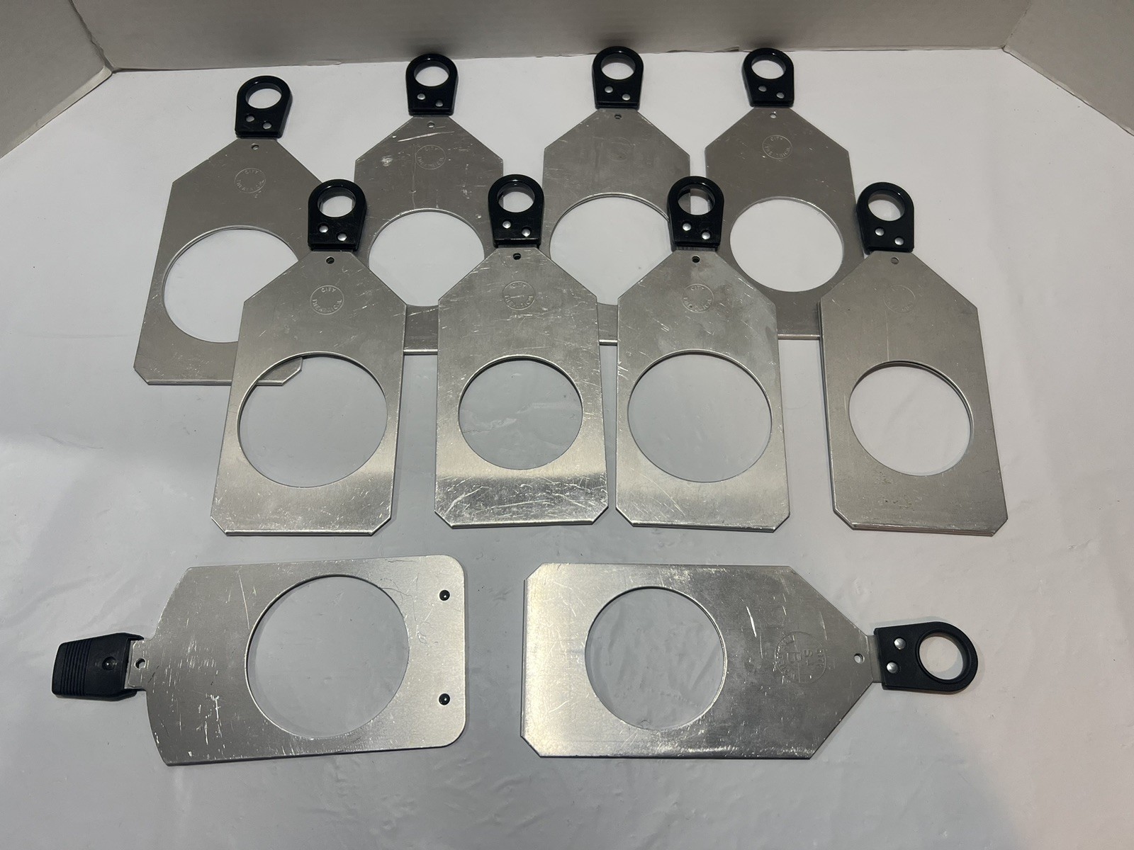 Set Of 10 Gobo Holders (9- City Theatrical + 1 Unbranded) Diff Sizes