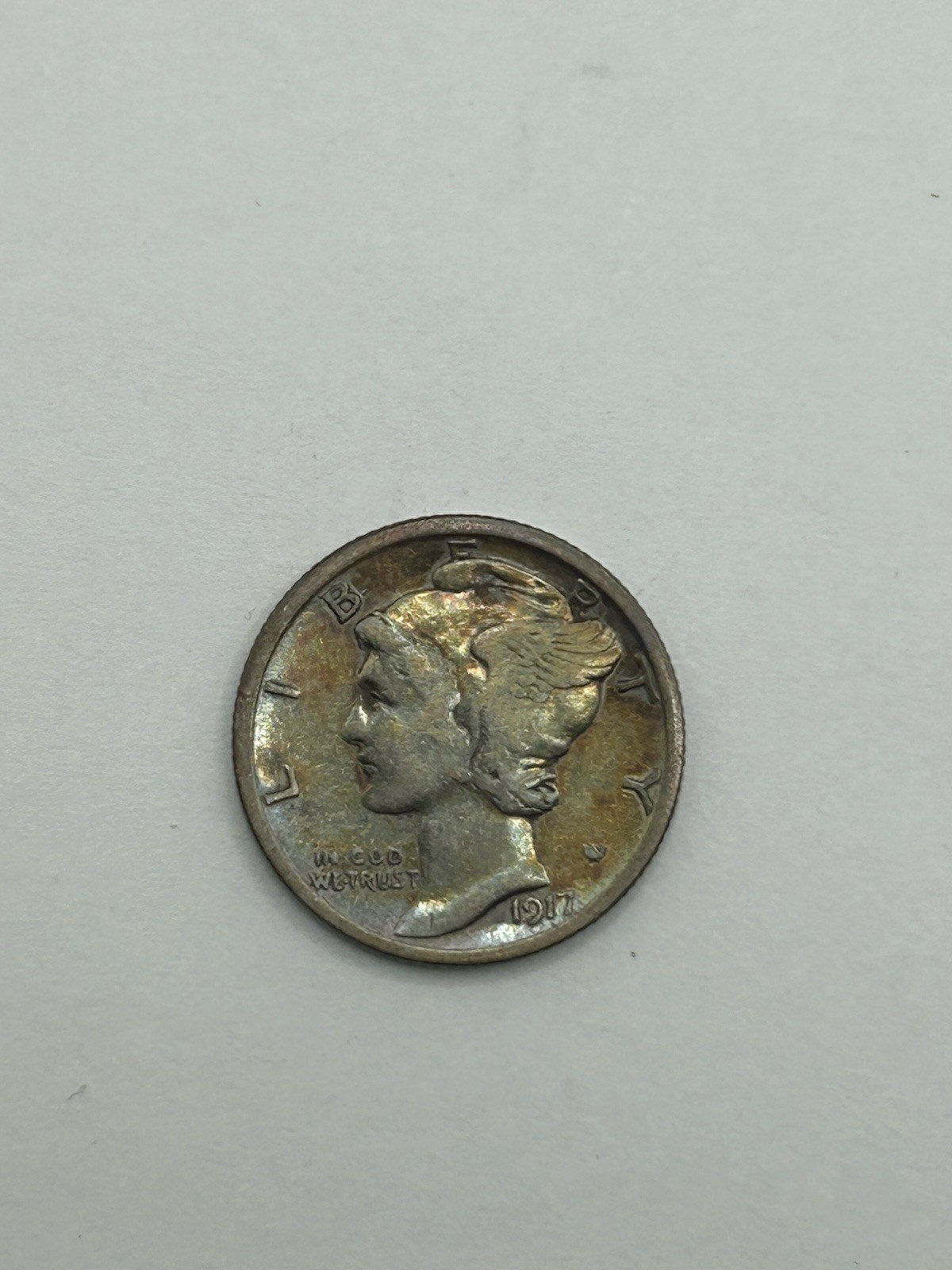 1917S Mercury Dime VF