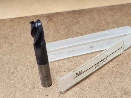 D&I 32-7004 Corner Radius End Mill 3/8" x .625" x 3" x .032" Carbide USA