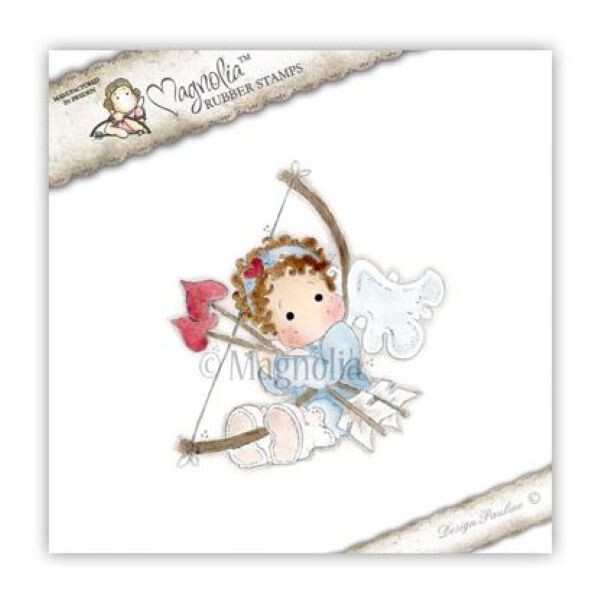 Magnolia Tilda With Heart Arrows Love Valentines EZ Mount Rubber Stamp