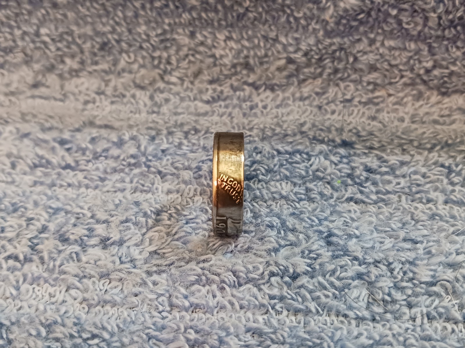 1972 Washington Quarters, Handmade Coin Ring, Size 7-1/2