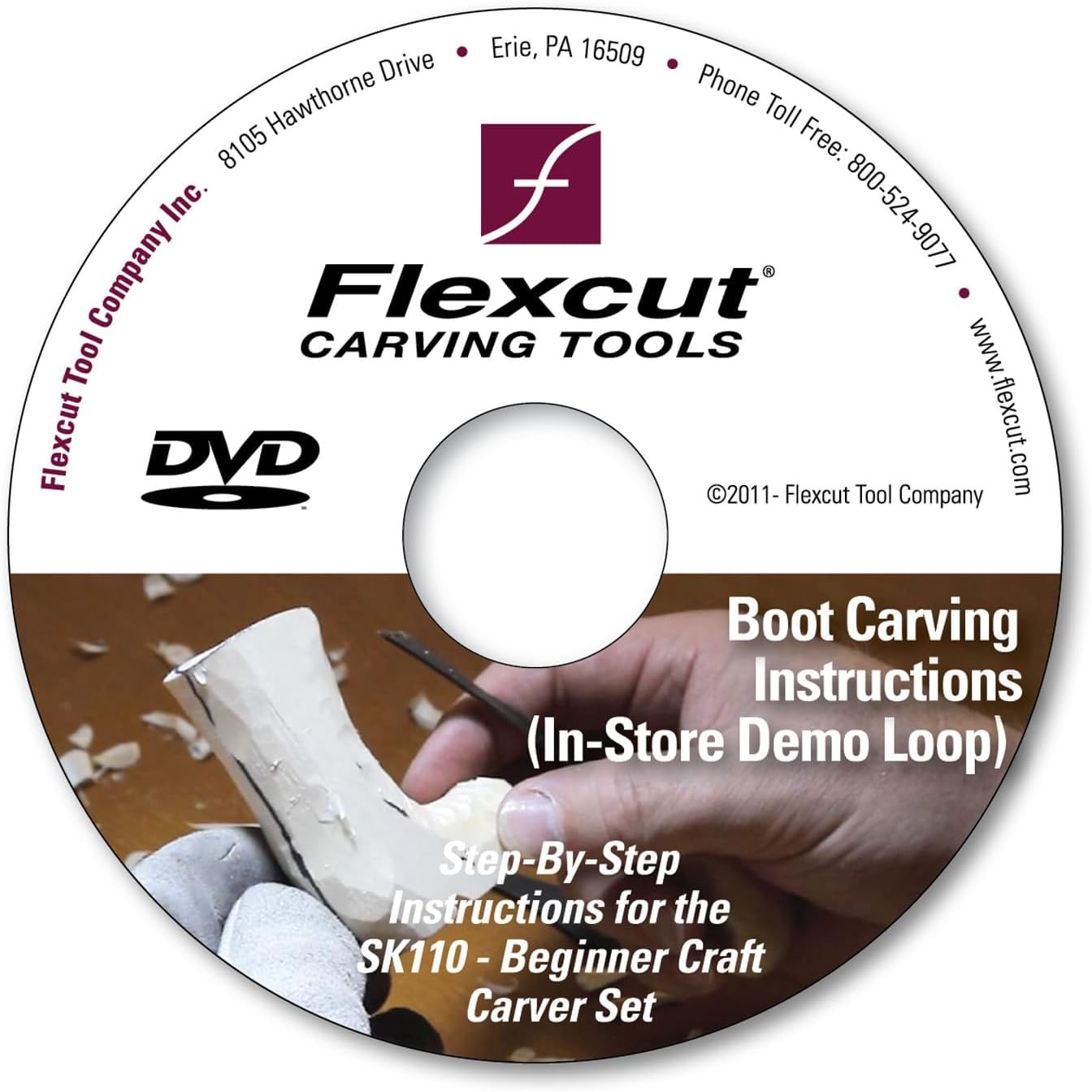 FLEXCUT Carving Tools, Beginner Craft Carver Set, 3 1.3", Brown
