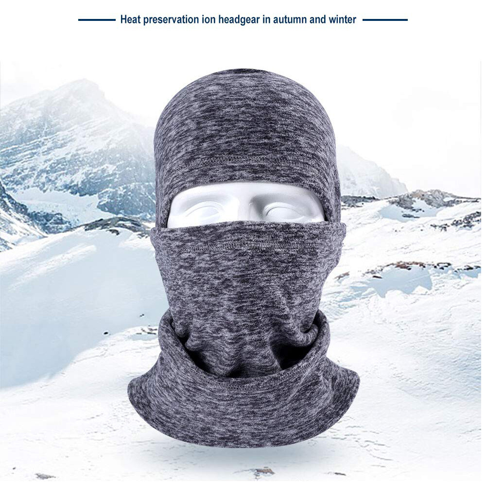Balaclava Ski Hats Fleece Neck Warmer Cap Windproof Hood For Winter Cold Weather