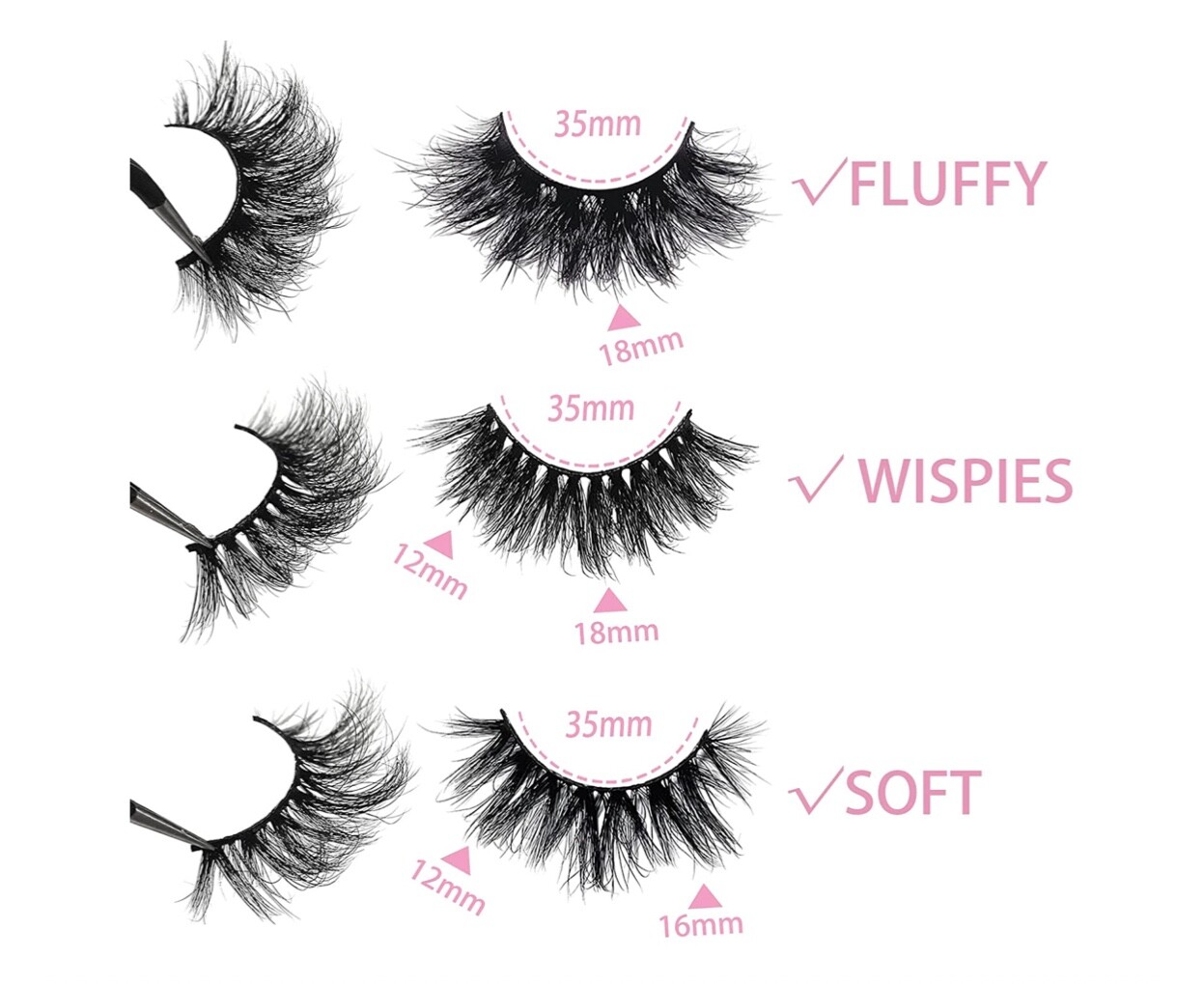 Mink Lashes Bulk Ninglash 10 Pack False Eyelashes