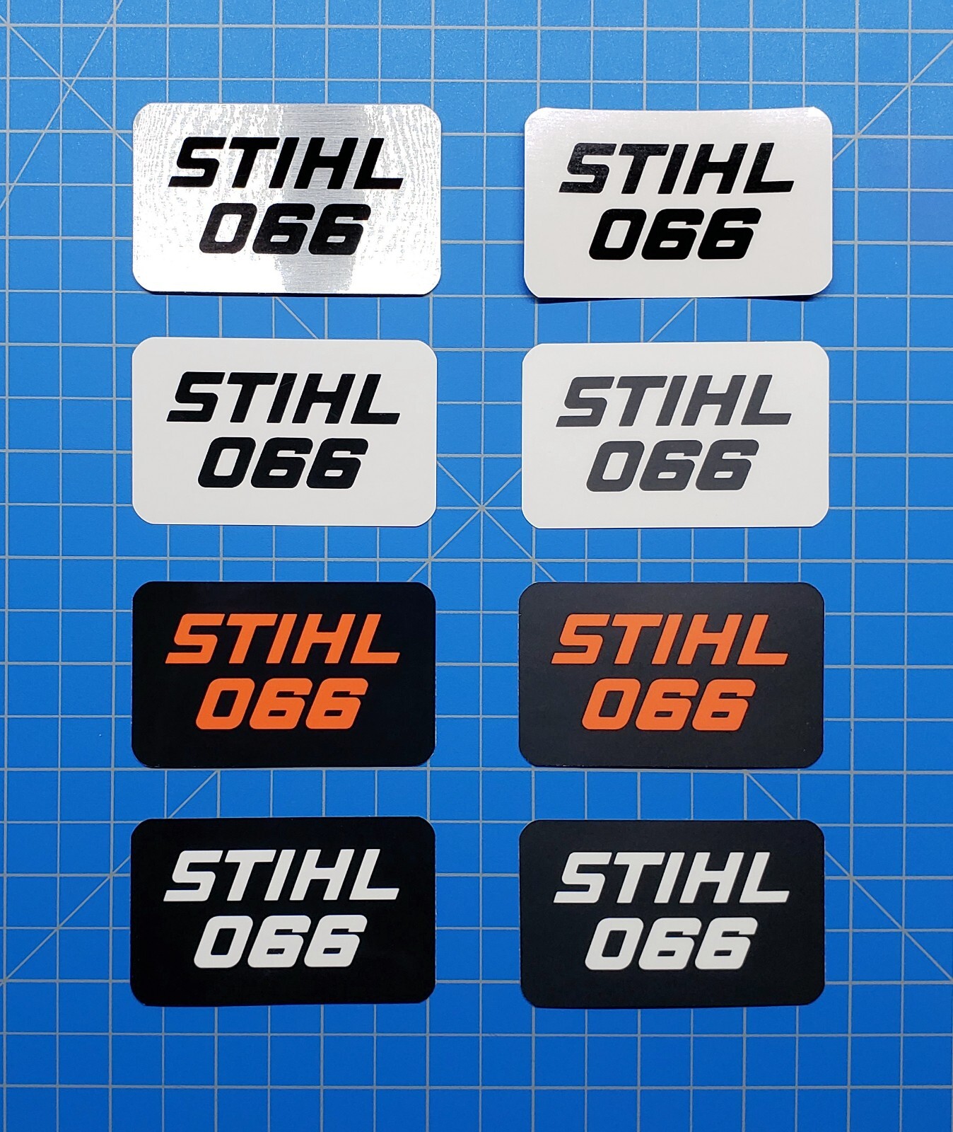 Vinyl Sticker for Stihl 066 Shroud Badge "Full Vinyl Overlay"