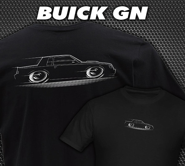Buick Grand National T-Shirt GN 1982 1983 1984 1985 1986 1987 T-Type Regal GNX