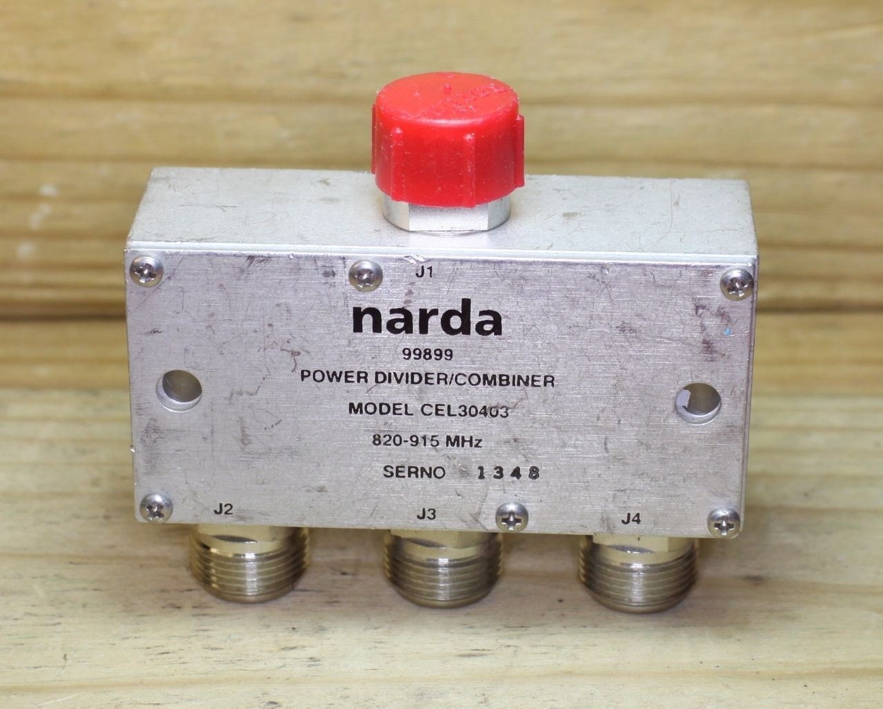 NARDA CEL 30403 POWER DIVIDER/COMBINER 820 - 915 MHz