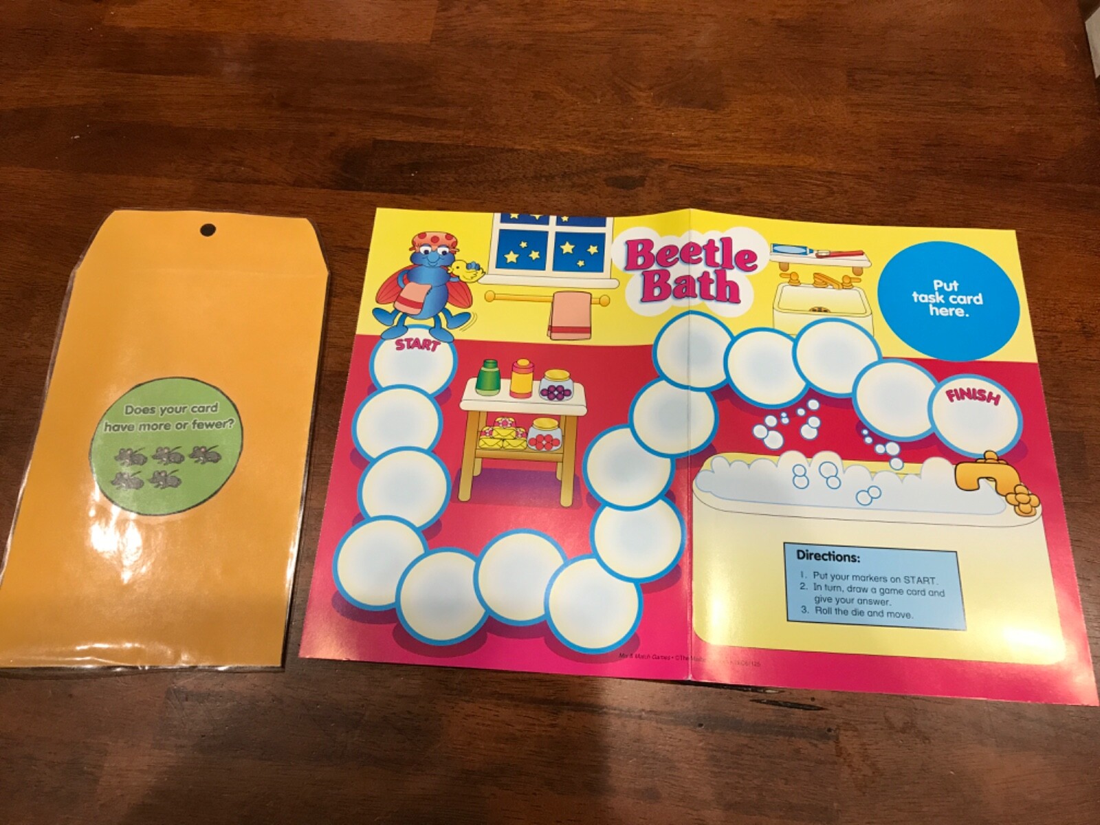 Beetle Bath! Comparing sets  mailbox  teacher game resources prek