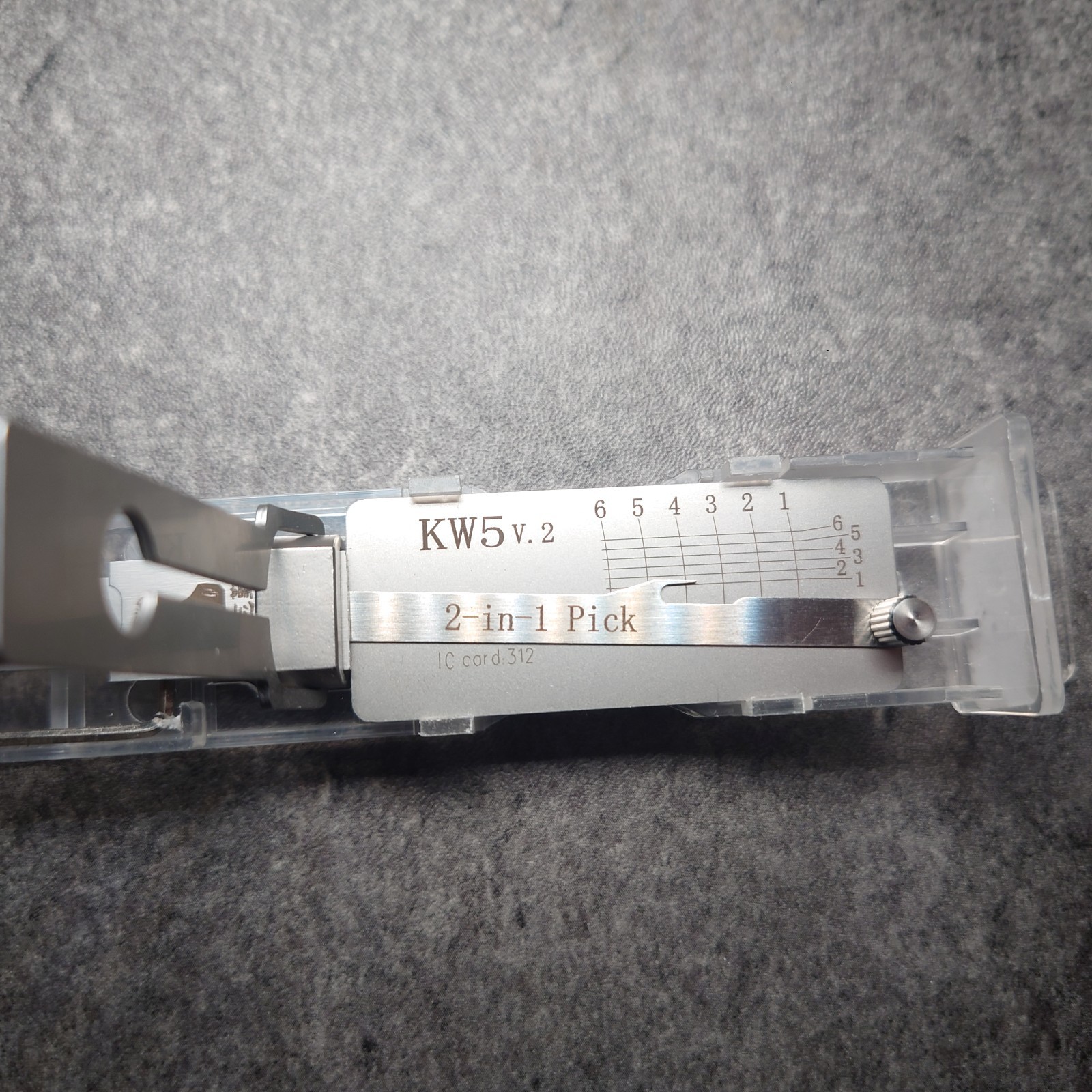 Lishi KW5 Key 6-Pin Kwikset Keyway Picking Tool KW5 Lock Precision Pick 2 in 1