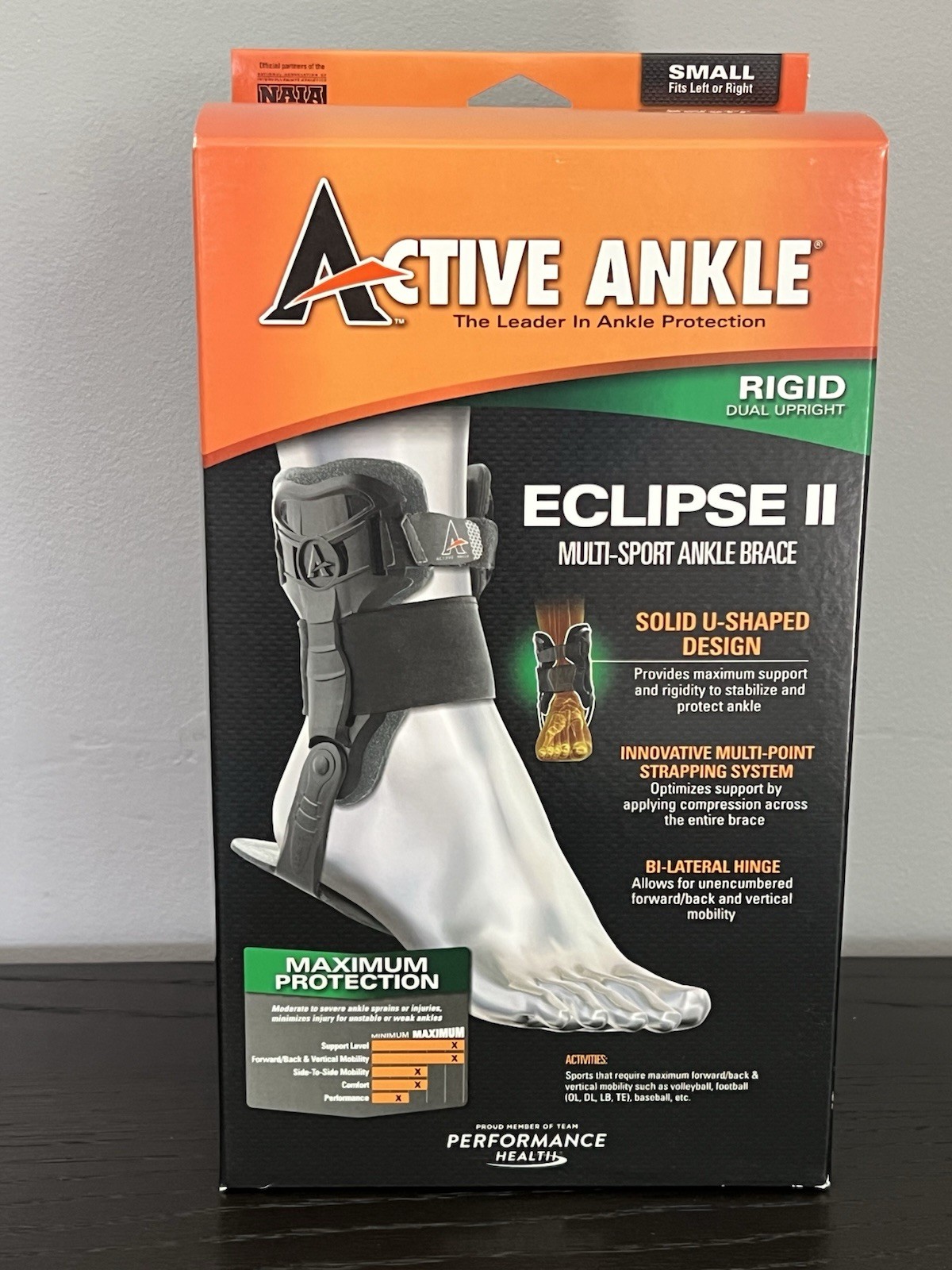 Active Ankle Eclipse II Rigid Ankle Brace Small