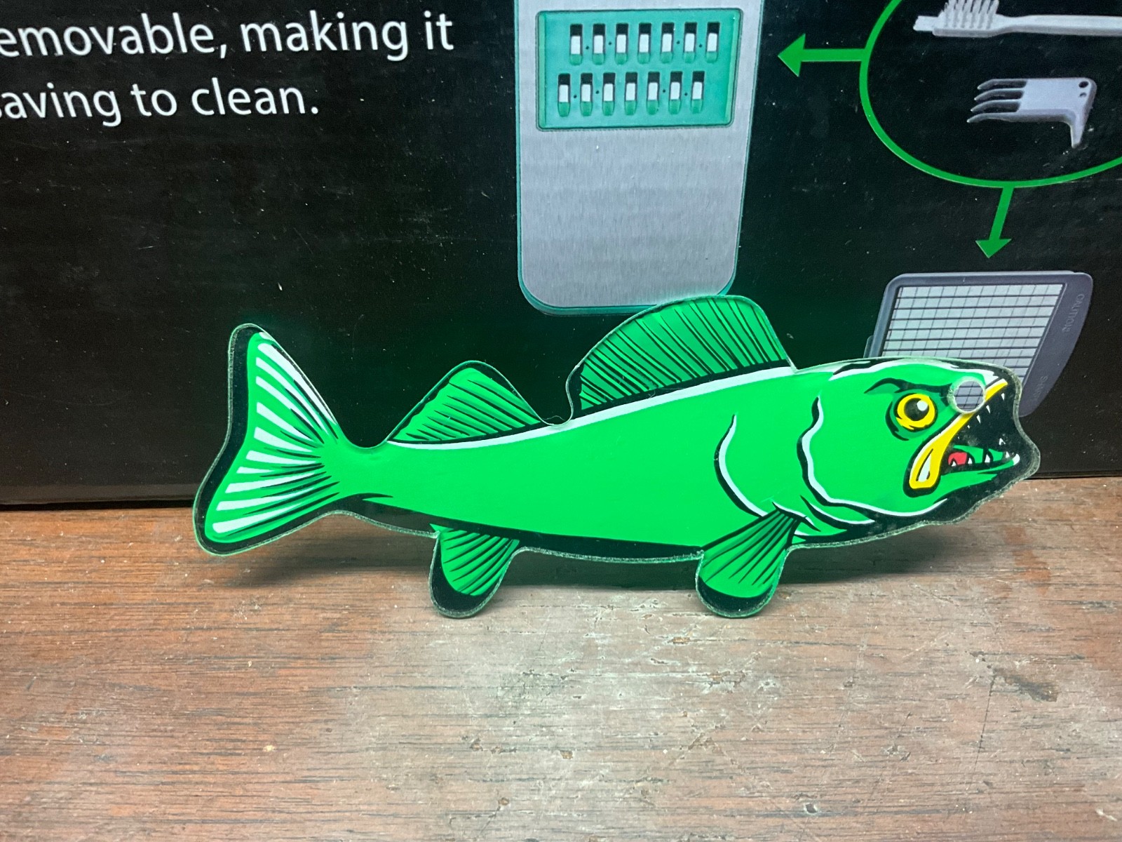 Fishtales Fish Tales Promo plastic pinball coaster prize high score Fish READ