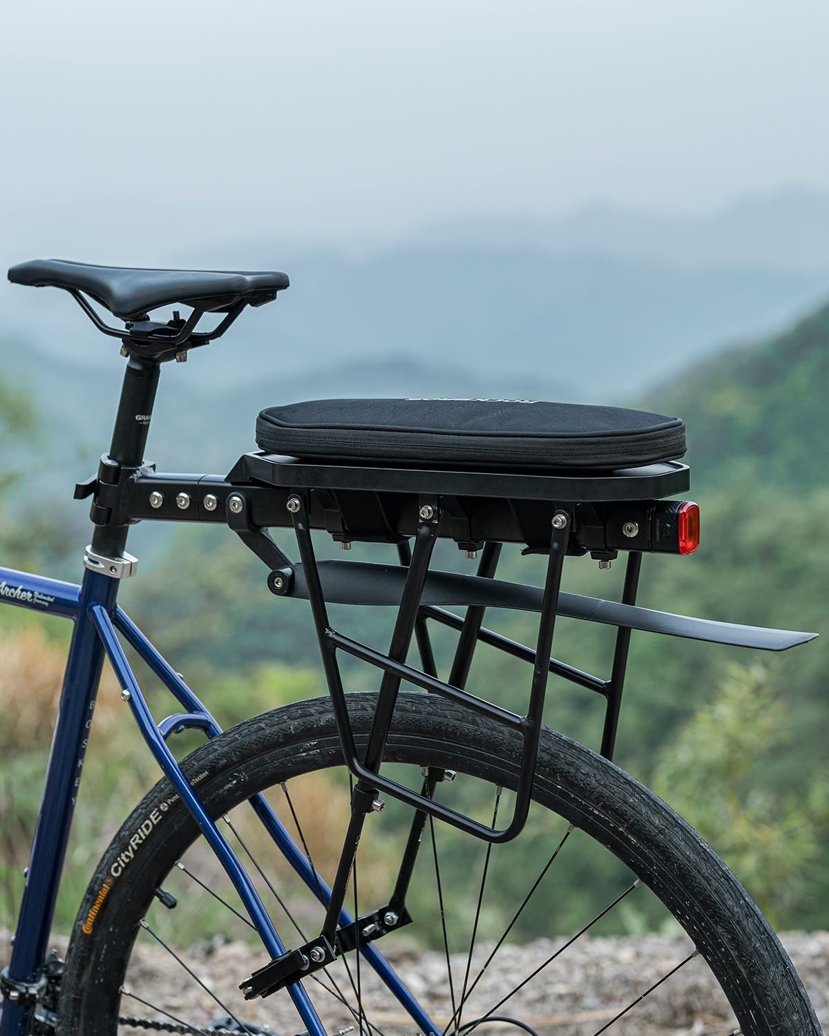 ROCKBROS Foldable Bike Bag for Rear Rack - Durable, Expandable, and Versatile -